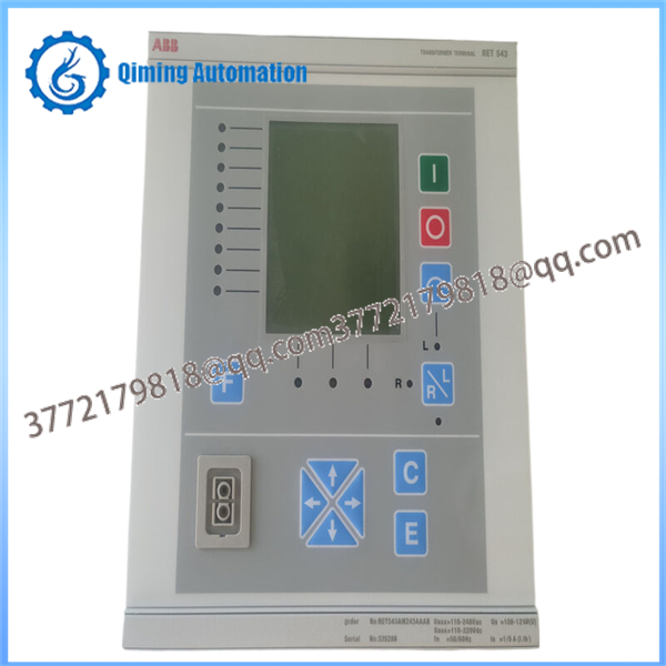 ABB RET543AM243AAAB numerical transformer protection and control terminal